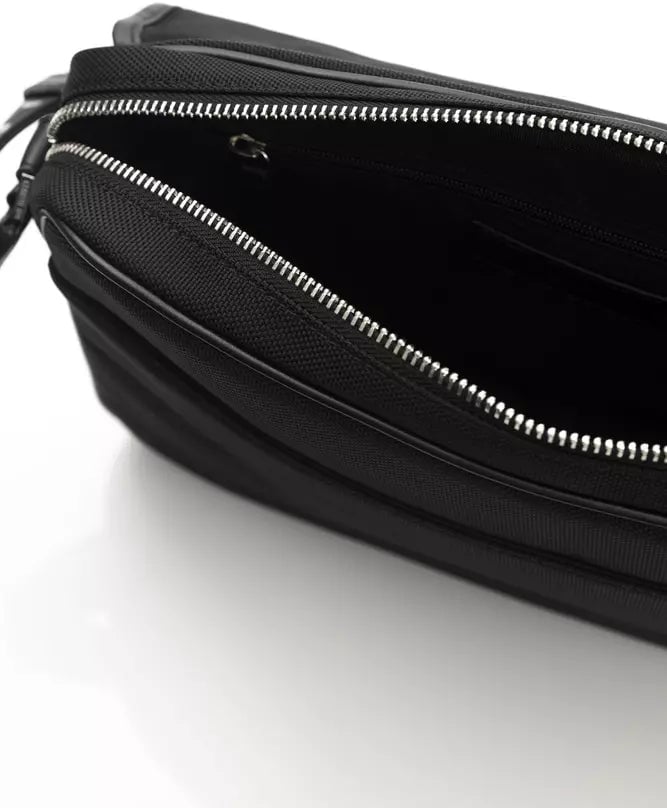 Cerruti 1881 Black Nylon Women Crossbody Bag Zwart