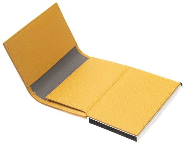 Cerruti 1881 Yellow Calfskin Men Wallet Geel