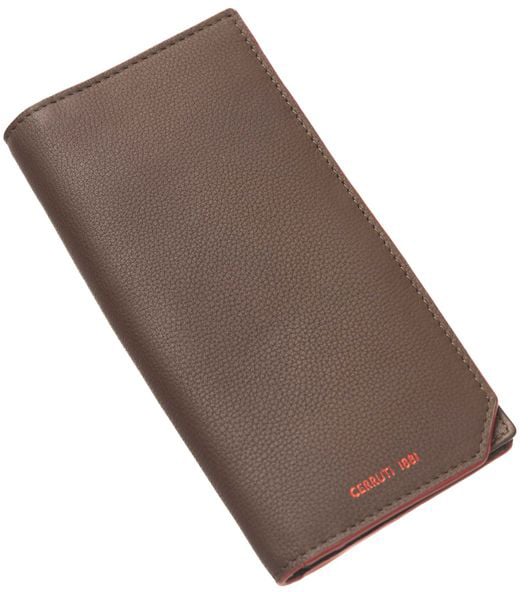 Cerruti 1881 Brown Calfskin Men Wallet Bruin