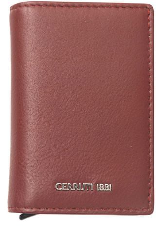 Cerruti 1881 Red Calfskin Men Wallet Rood
