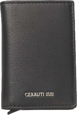 Cerruti 1881 Black Calfskin Men's Wallet Zwart