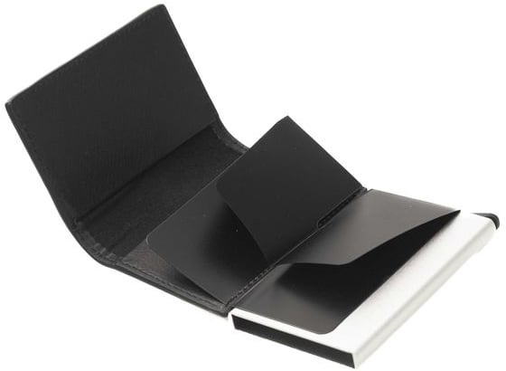 Cerruti 1881 Black Calfskin Men's Wallet Zwart