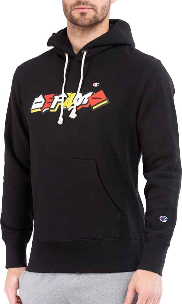 Champion Champion Black Cotton Sweatshirt Zwart
