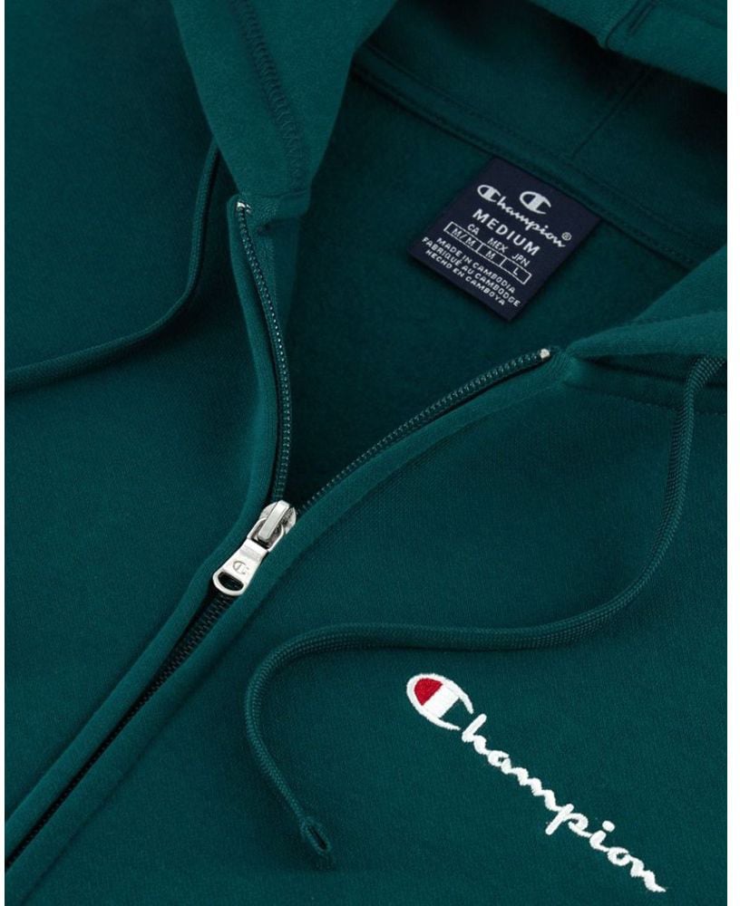 Champion Green Cotton Sweatshirt Groen