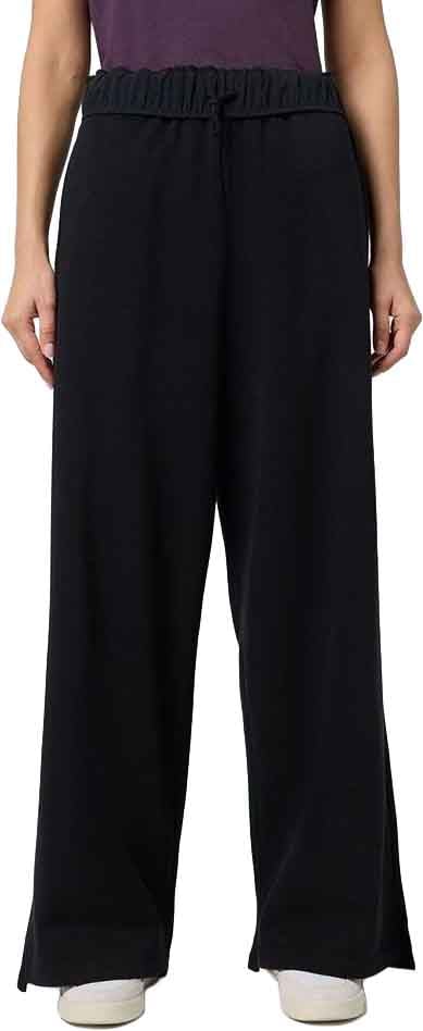 Champion Black Cotton Casual Pants Zwart