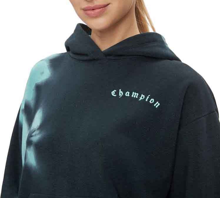 Champion Blue Cotton Sweatshirt Blauw