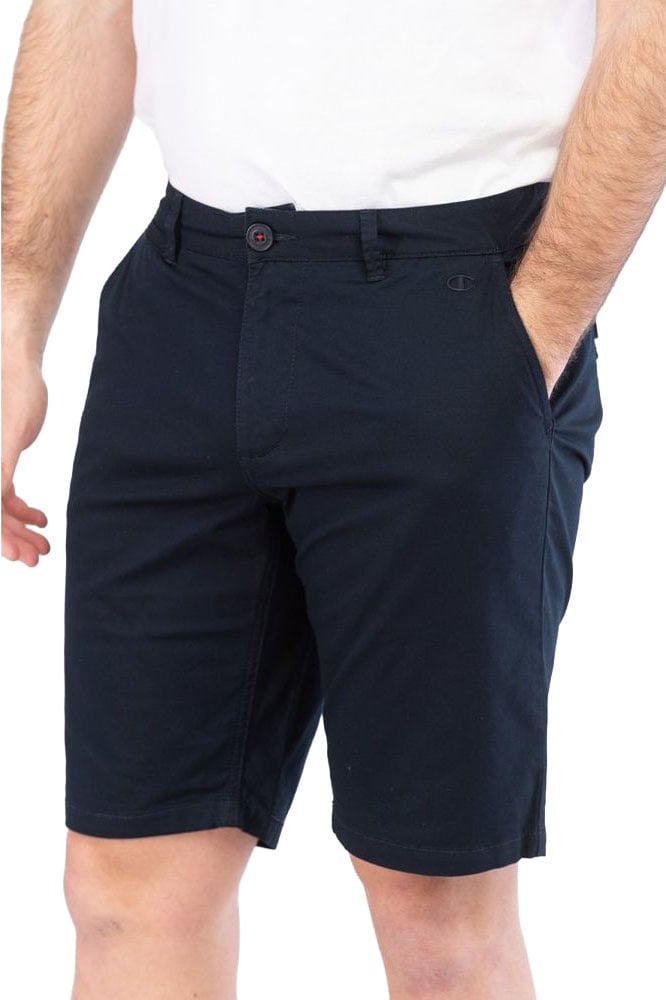Champion Blue Cotton Bermuda Shorts Blauw