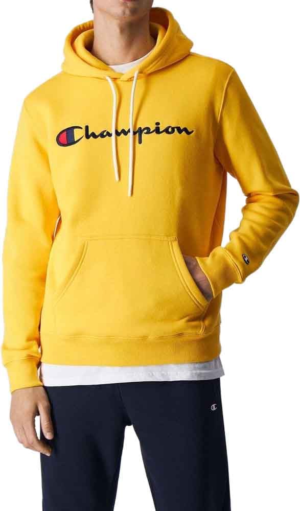 Champion Champion Yellow Cotton Sweatshirt Geel