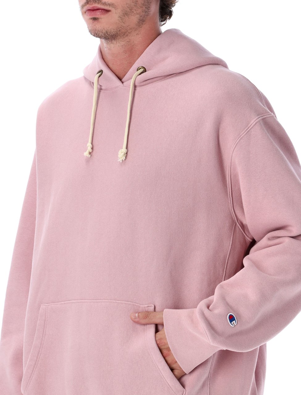 Champion Patch Hoodie Rosa Roze