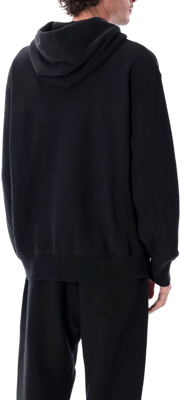 Champion Logo Hoodie Nero Zwart