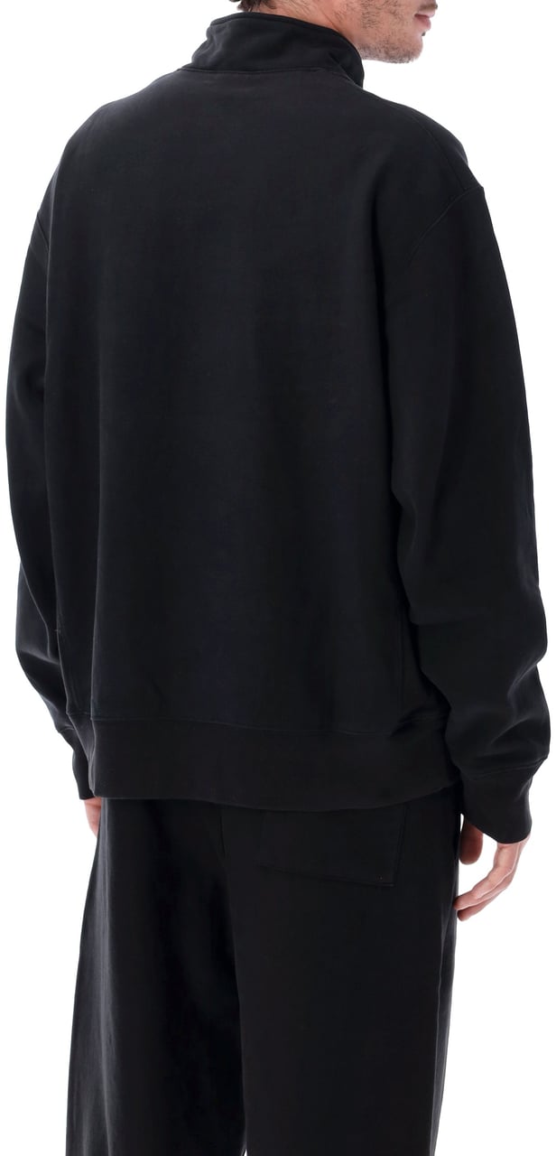 Champion Halfzip Patch Nero Zwart