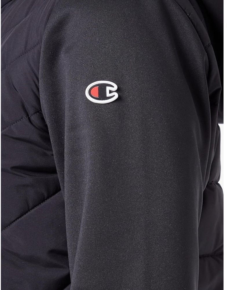 Champion Black Polyester Shell Jacket Zwart