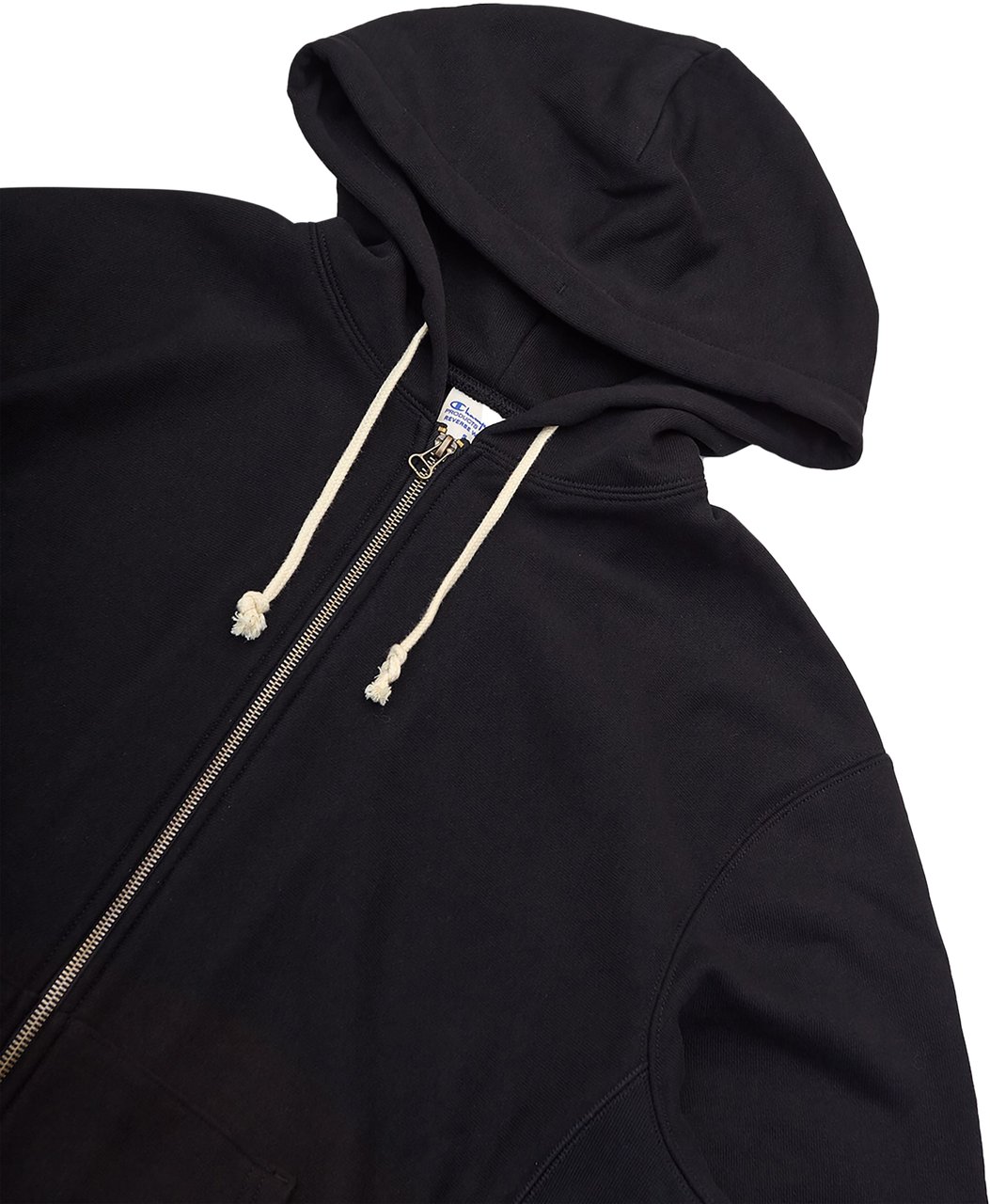 Champion Felpa con Cappuccio Full Zip Nera Zwart
