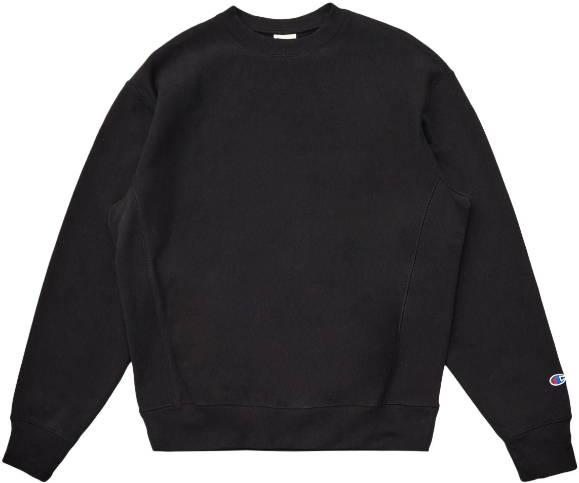 Champion Felpa Girocollo Reverse Weave Nera Zwart