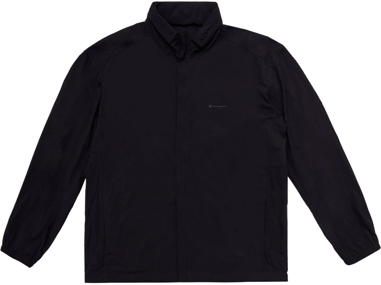 Champion Giacca Black Edition Hooded Ripstop Nera Zwart