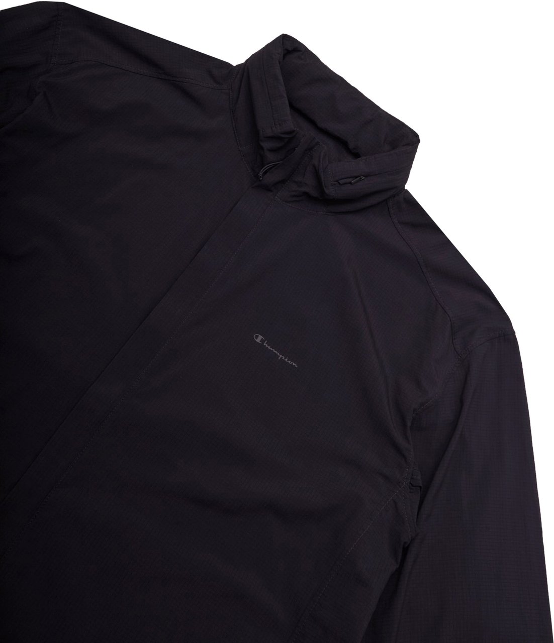 Champion Giacca Black Edition Hooded Ripstop Nera Zwart