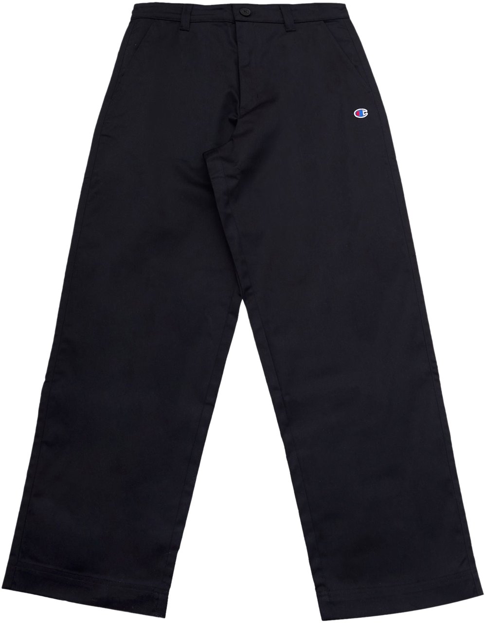 Champion Pantalone Straight Hem Nero Zwart