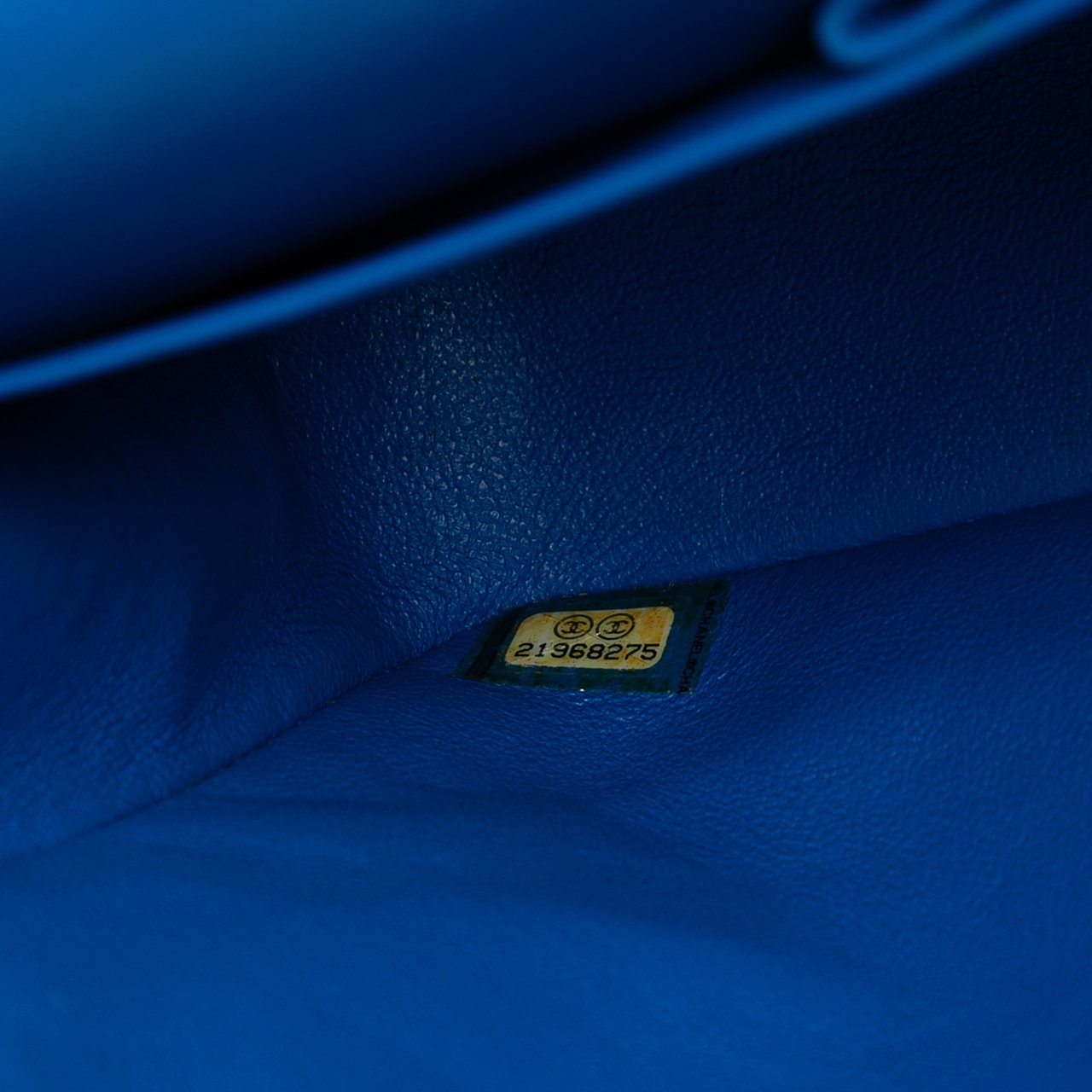 Chanel Medium Classic Caviar Double Flap Blauw