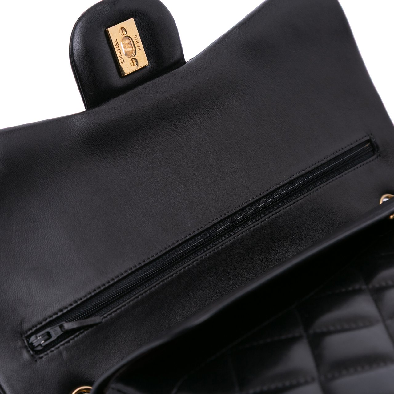Chanel Jumbo Classic Lambskin Double Flap Zwart