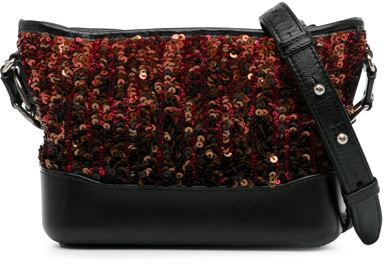 Chanel Small Sequin Gabrielle Crossbody Bruin