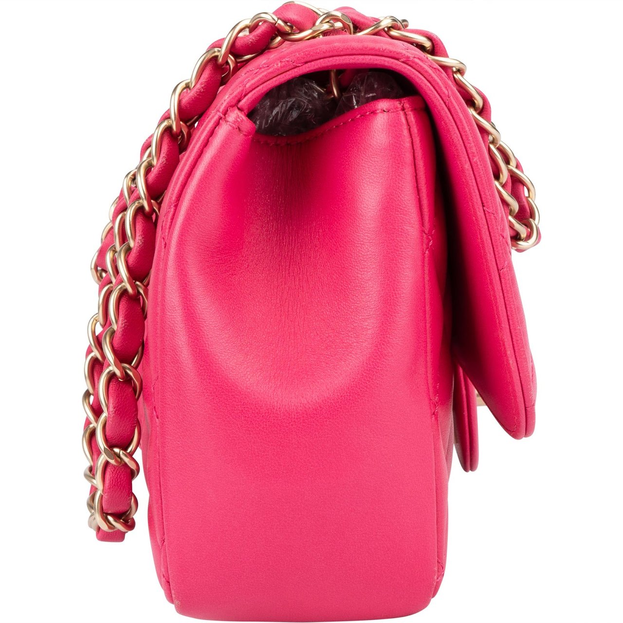 Chanel Chanel Quilted Lambskin Single Flap Crossbody Bag Rood