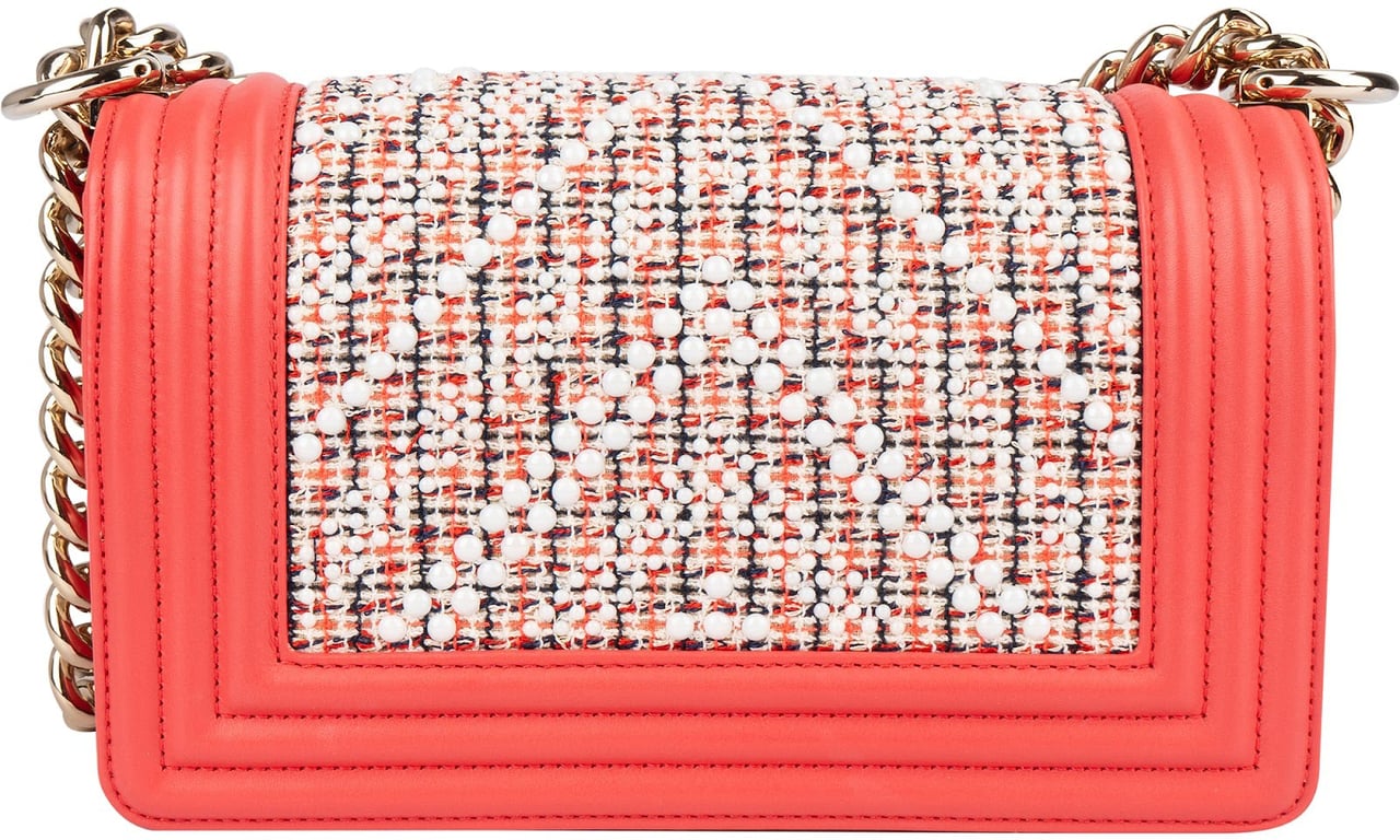 Chanel Chanel Tweed Dots Calfskin Small Boy Single Flap Crossbody Bag Divers