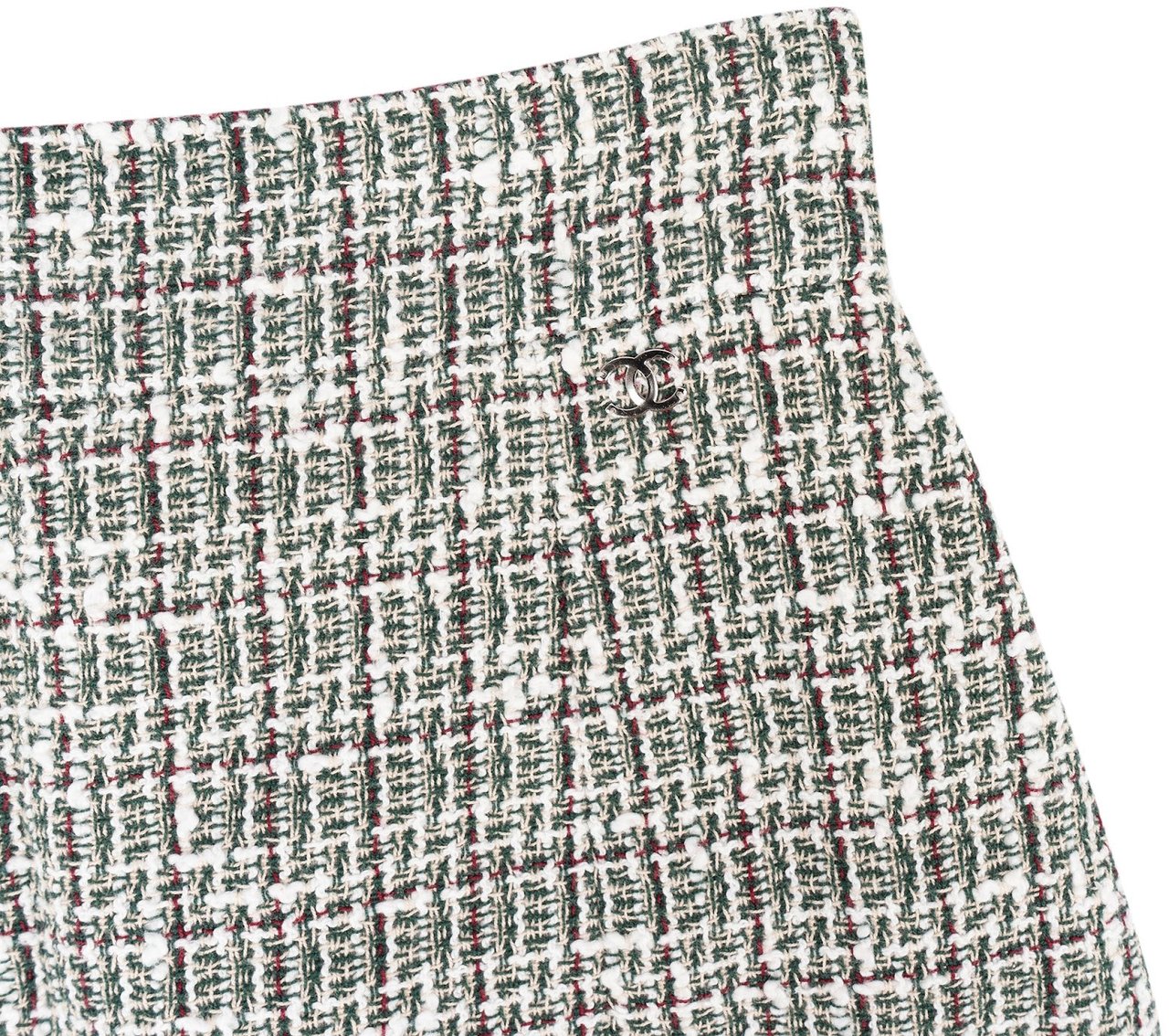 Chanel Chanel Tweed Christmas Tree Skirt (DE42 / FR44) Groen