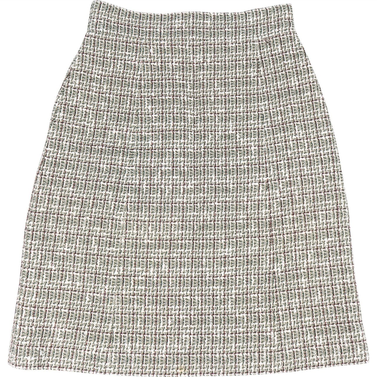 Chanel Chanel Tweed Christmas Tree Skirt (DE42 / FR44) Groen