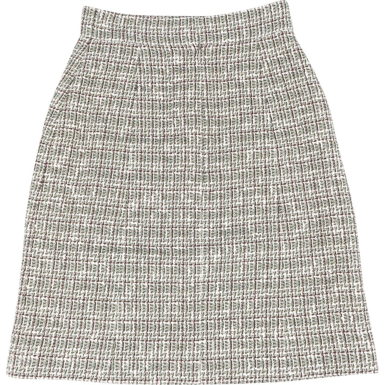 Chanel Chanel Tweed Christmas Tree Skirt (DE42 / FR44) Groen