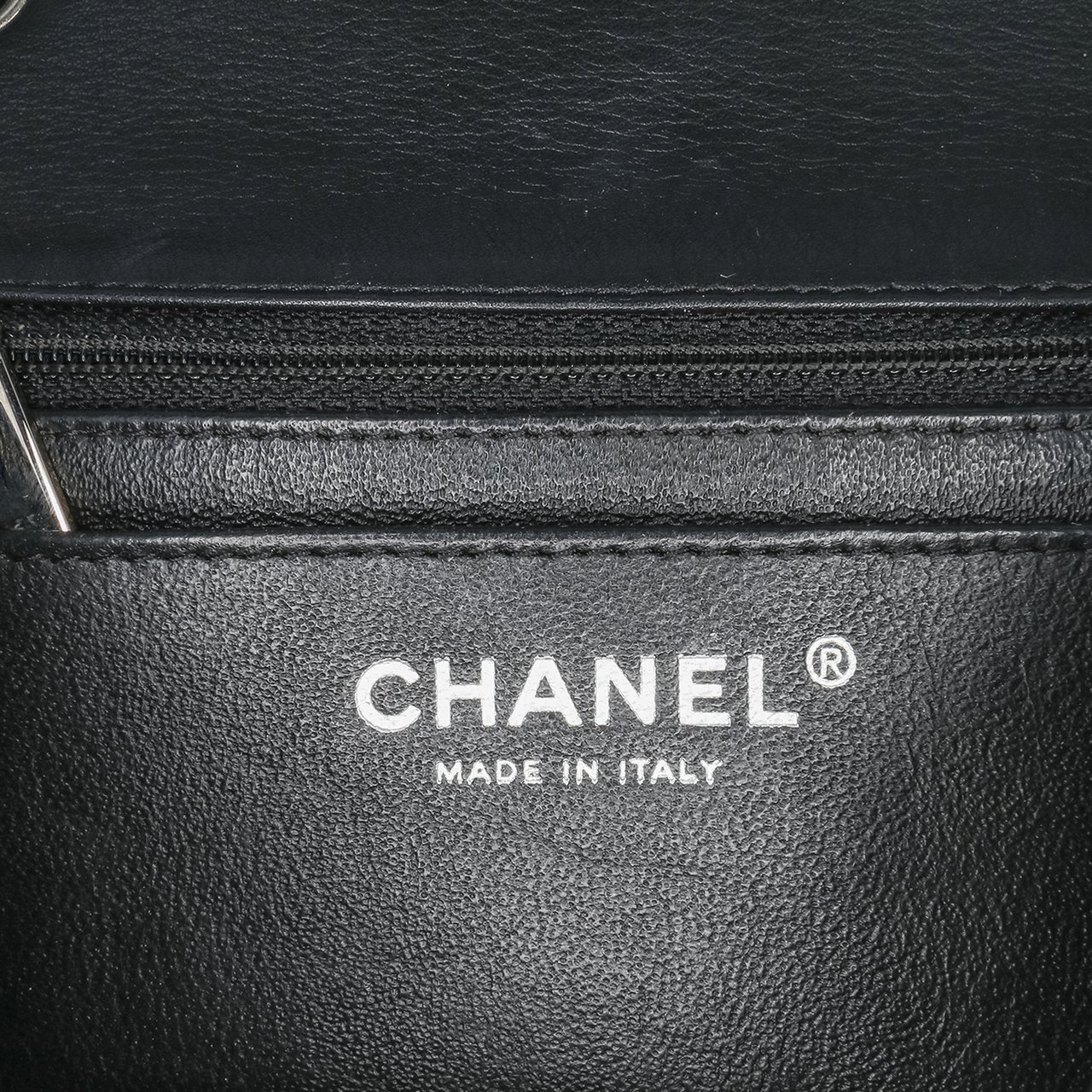 Chanel Mini Square Classic Patent Single Flap Zwart