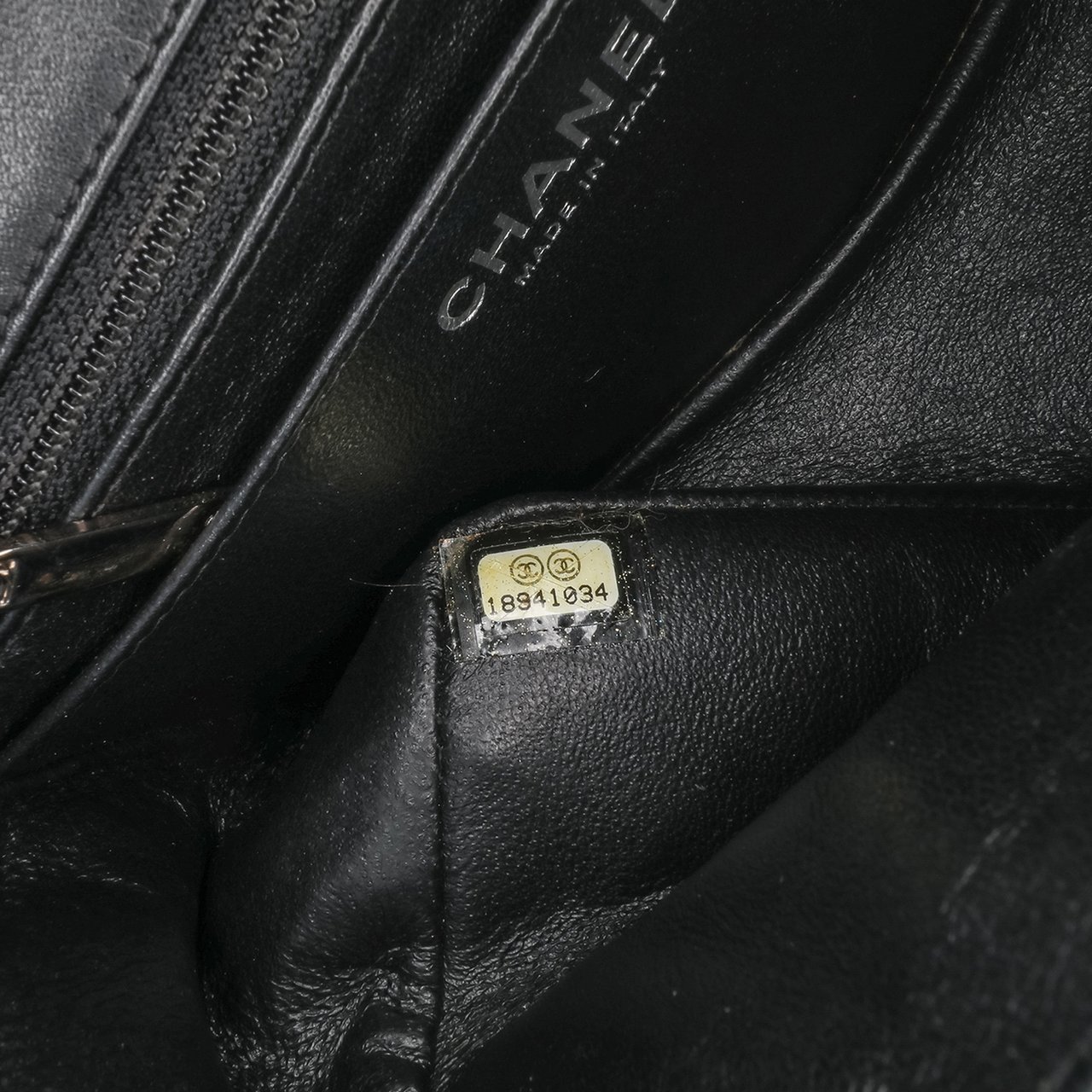 Chanel Mini Square Classic Patent Single Flap Zwart