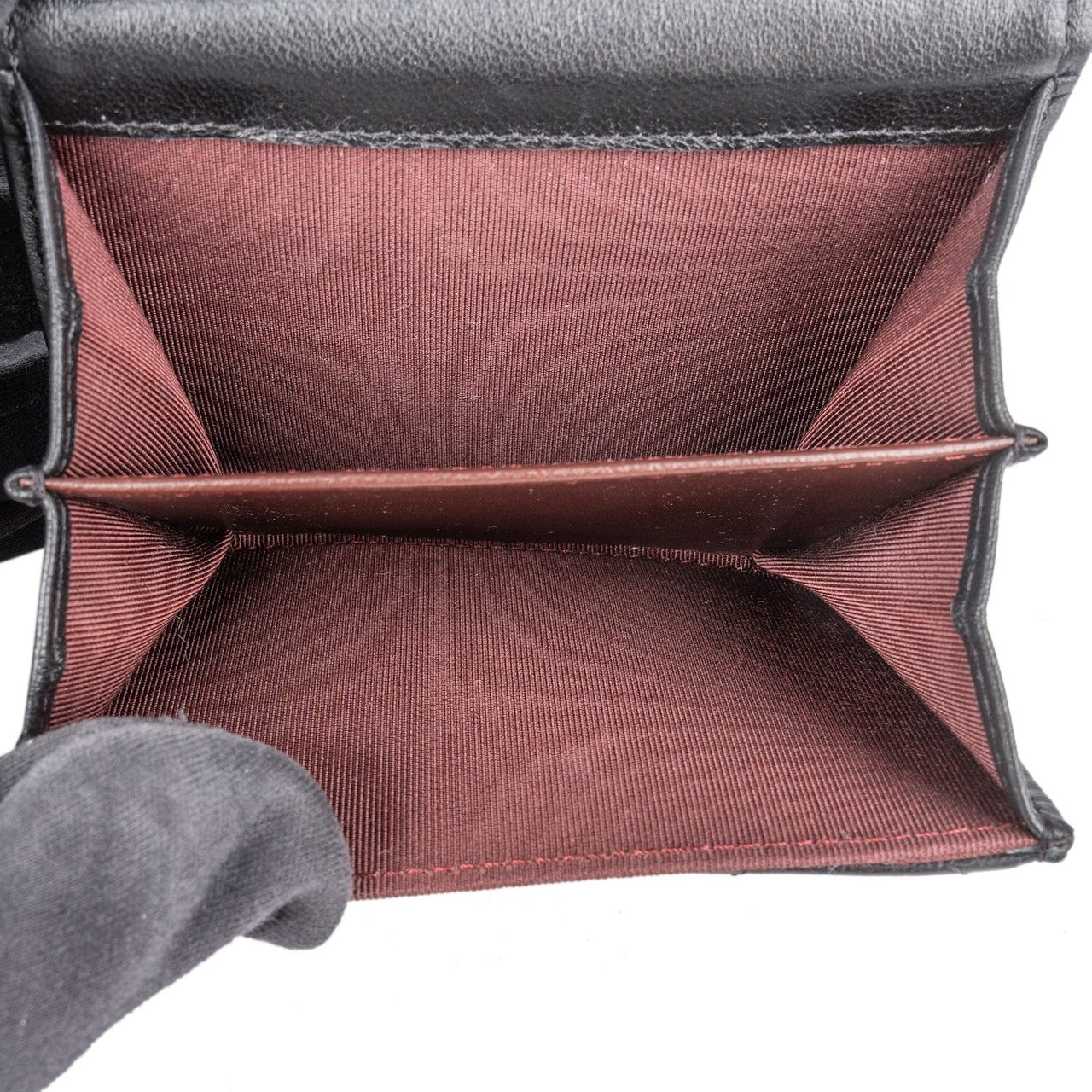 Chanel Chanel Quilted Lambskin CC Single Flap Wallet on Chain Zwart