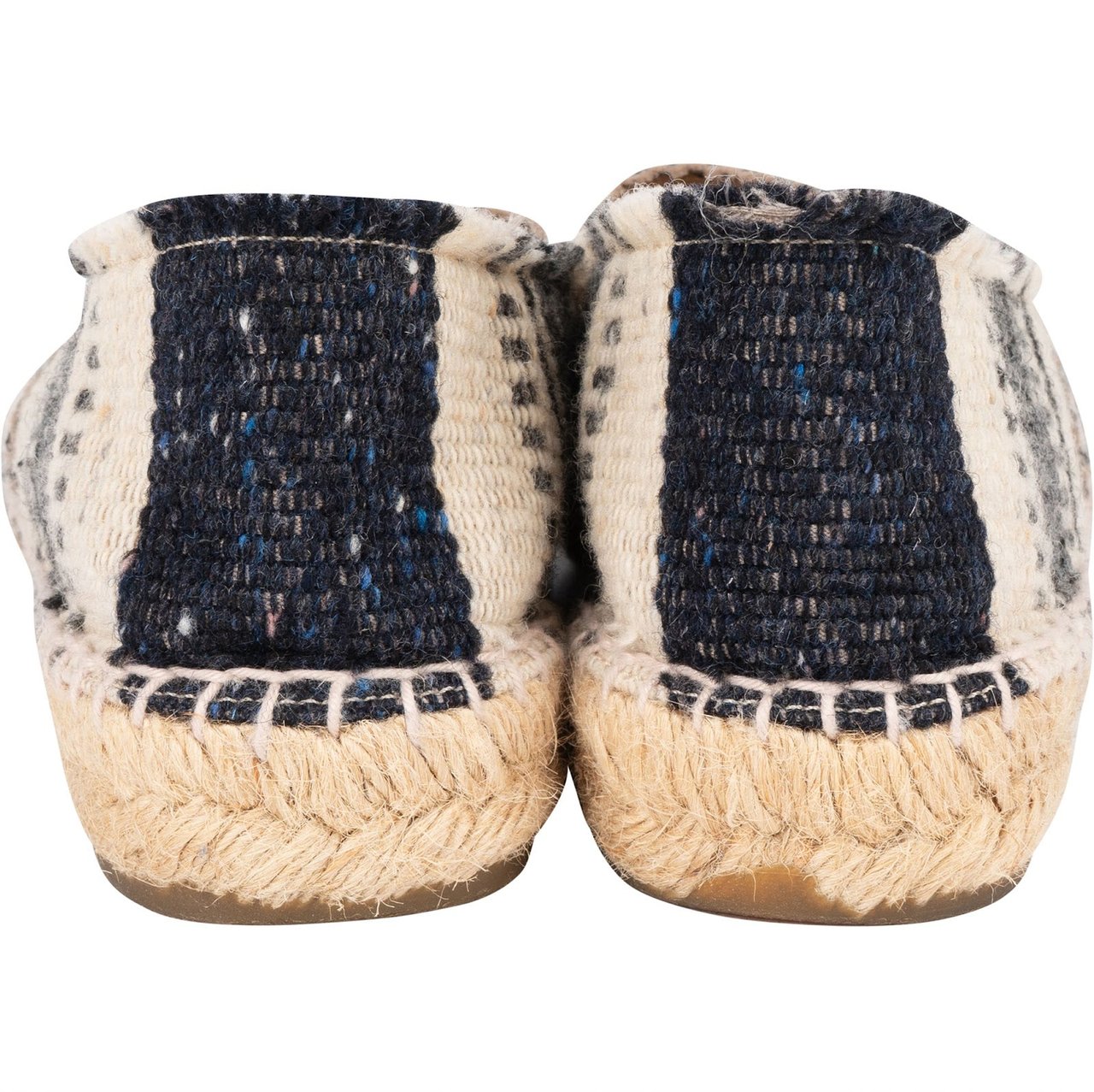 Chanel Chanel Multicolor Tweed Espadrilles Shoes (38) Blauw