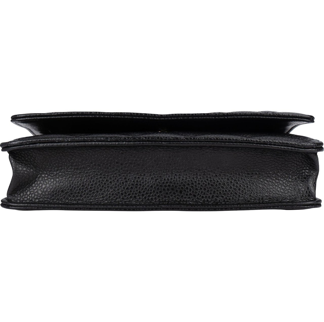 Chanel Chanel Quilted Caviar Leather Wallet on Chain Crossbody Bag Zwart