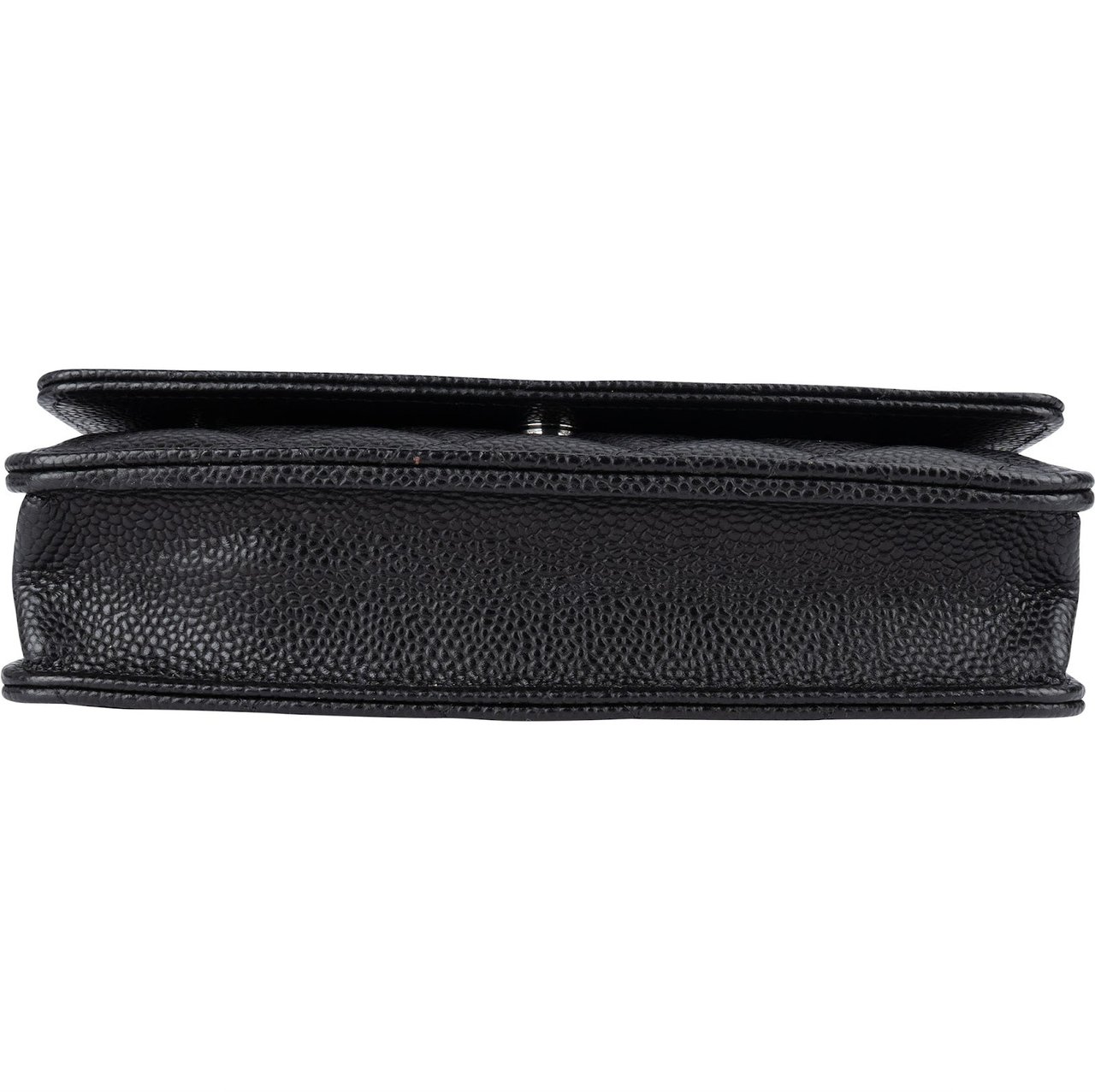 Chanel Chanel Quilted Caviar Leather Wallet On Chain Crossbody Bag Zwart