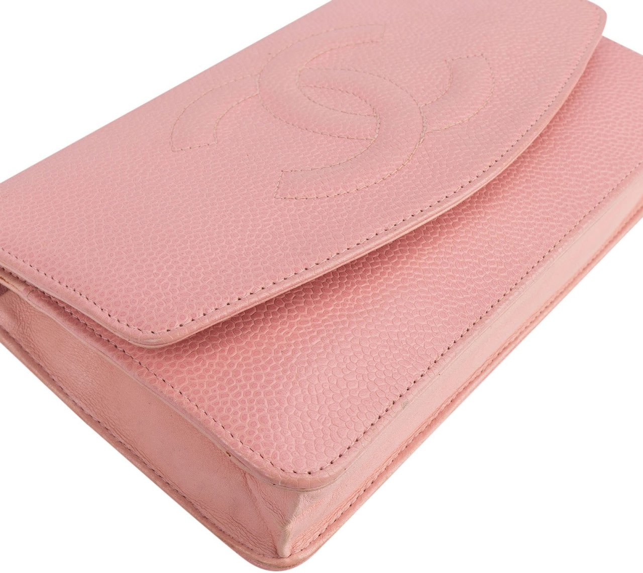 Chanel Chanel Caviar Leather Wallet on Chain CC Crossbody Bag Rood