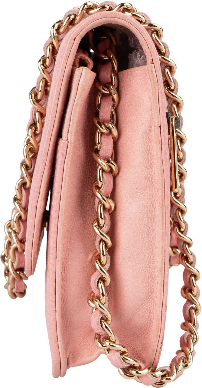 Chanel Chanel Caviar Leather Wallet on Chain CC Crossbody Bag Rood