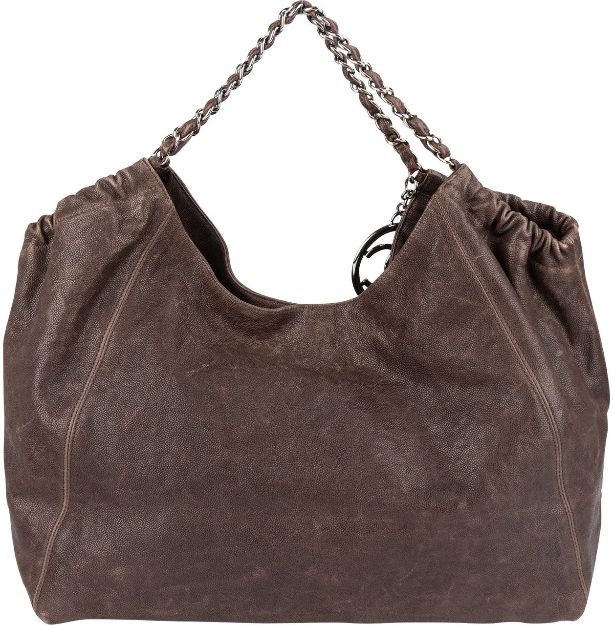 Chanel Chanel Aged Calfskin Modern Chain CC Tote Shoulder Bag Bruin