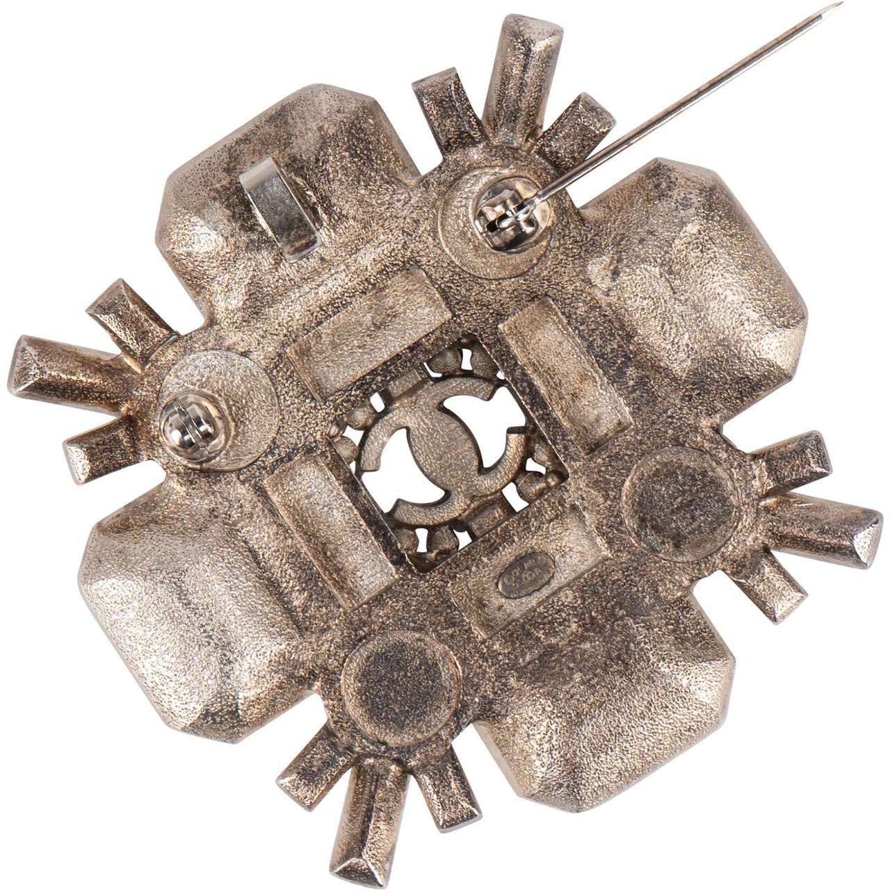 Chanel Chanel Crystal and Pearl CC Snowflake Brooch Divers