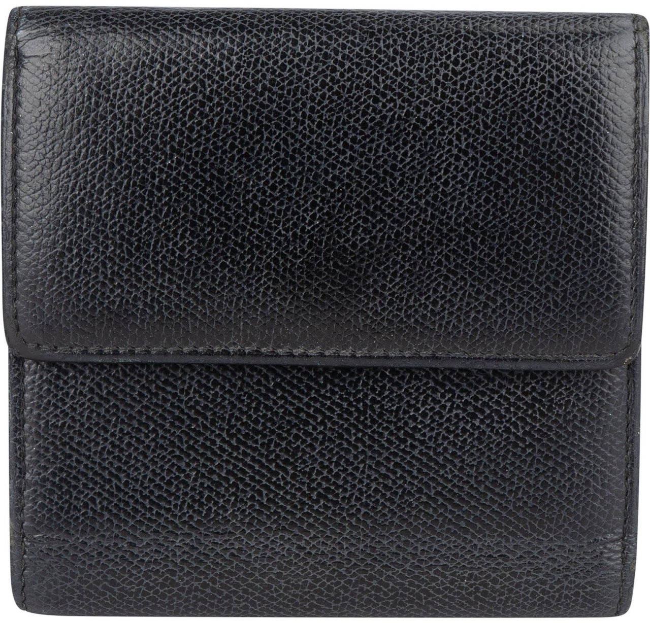 Chanel Chanel Black Leather CC Wallet Zwart