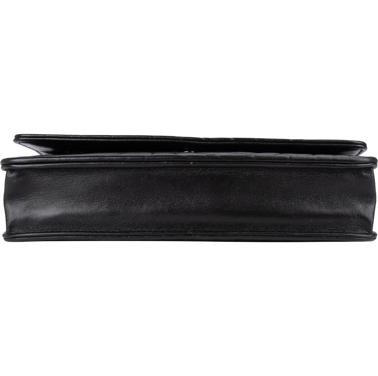 Chanel Chanel Lambskin Camellia Leather Wallet on Chain Crossbody Bag Zwart