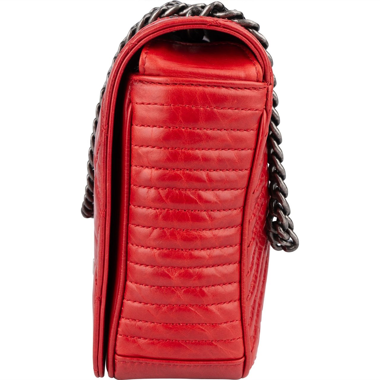 Chanel Quilted Medium Antique Boy Single Flap Crossbody Bag Divers