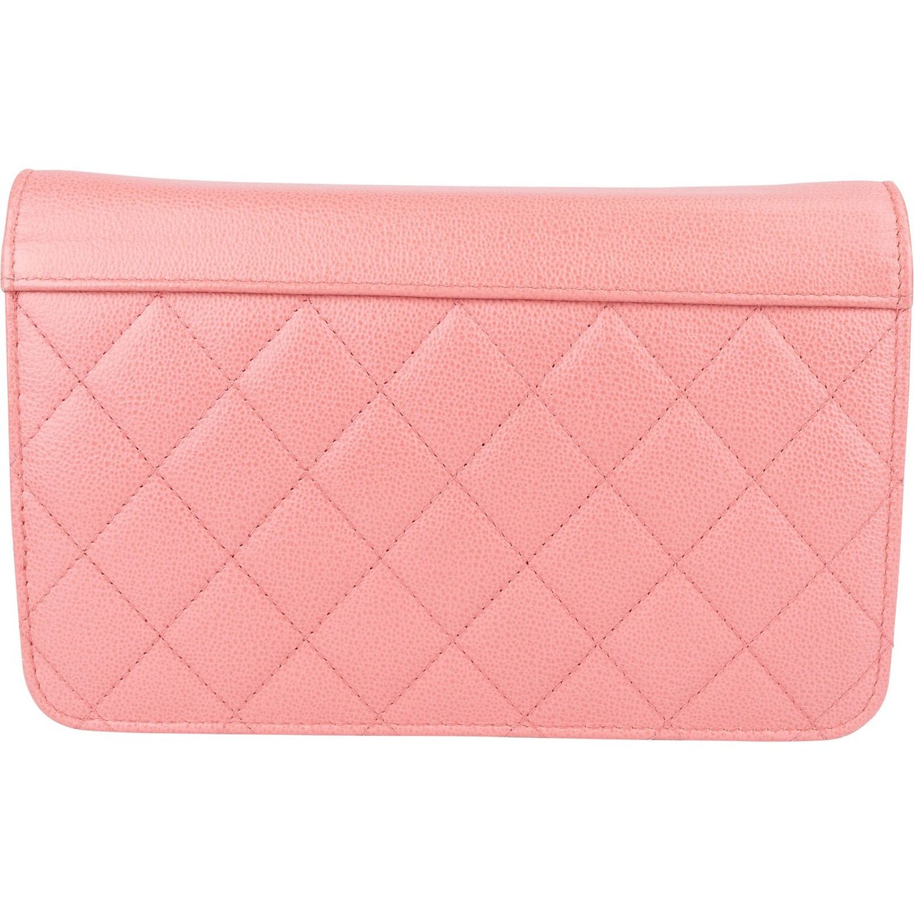 Chanel Chanel Quilted Caviar Leather Wallet On Chain Crossbody Bag Rood