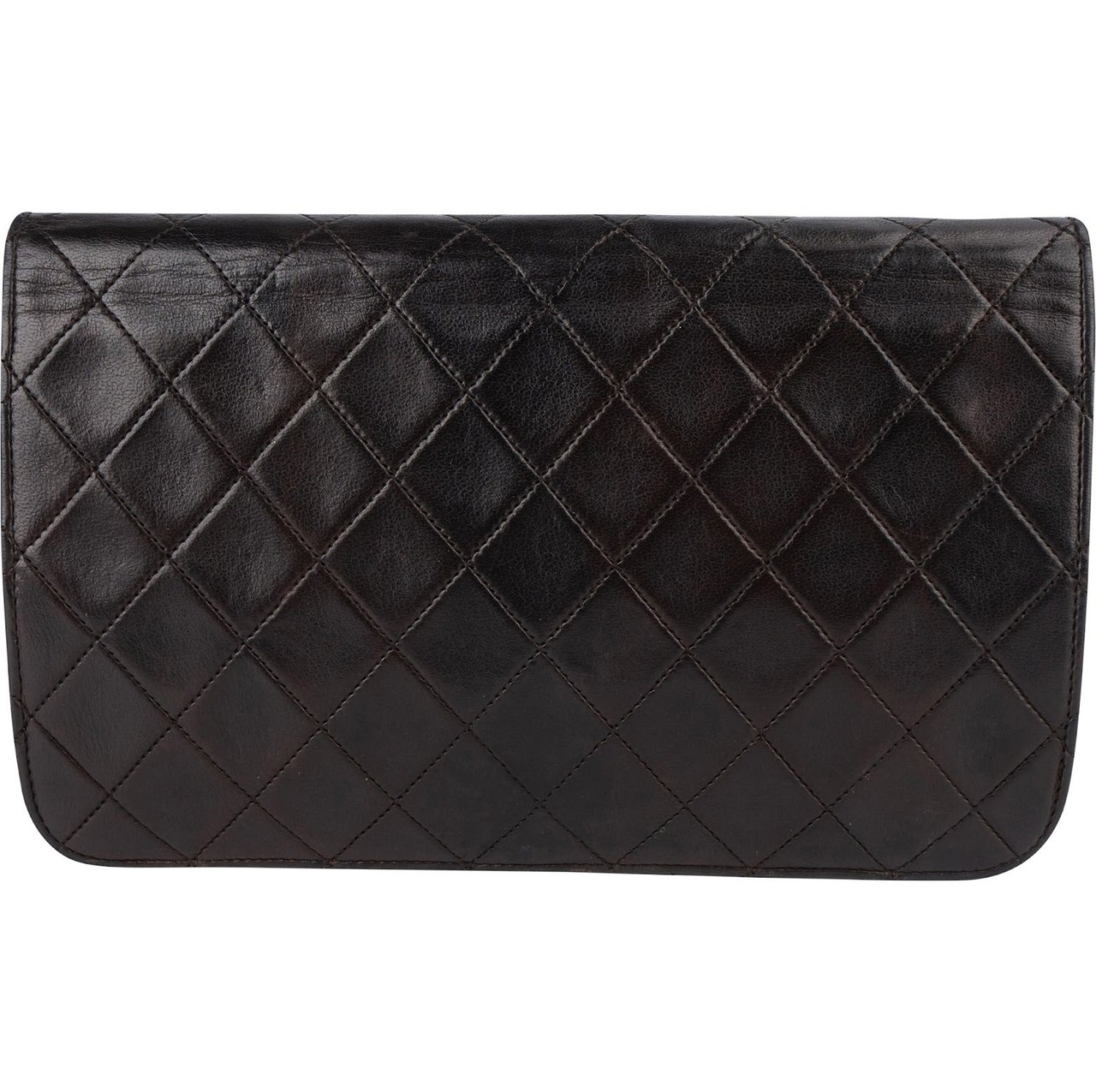 Chanel Chanel Quilted Lambskin CC Single Flap Shoulder Bag Bruin