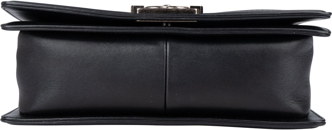 Chanel Chanel Braided Fabric Boy Single Flap Crossbody Bag Zwart