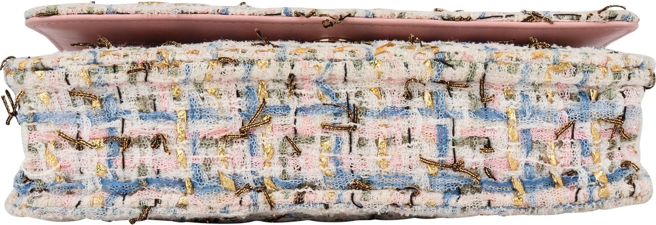 Chanel Chanel Quilted Tweed Wallet On Chain Crossbody Bag Wit