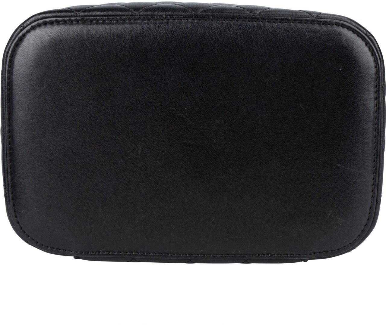 Chanel Chanel Quilted Lambskin Vanity Case Handbag Zwart