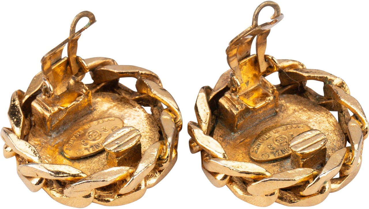 Chanel Chanel Crystal CC Earclips Divers