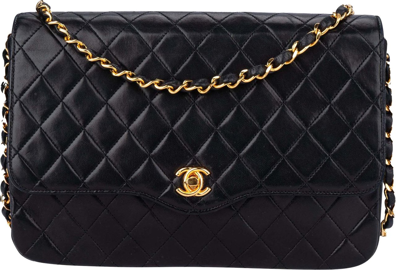 Chanel Chanel Quilted Lambskin 24k Gold Single Flap Crossbody Bag Divers