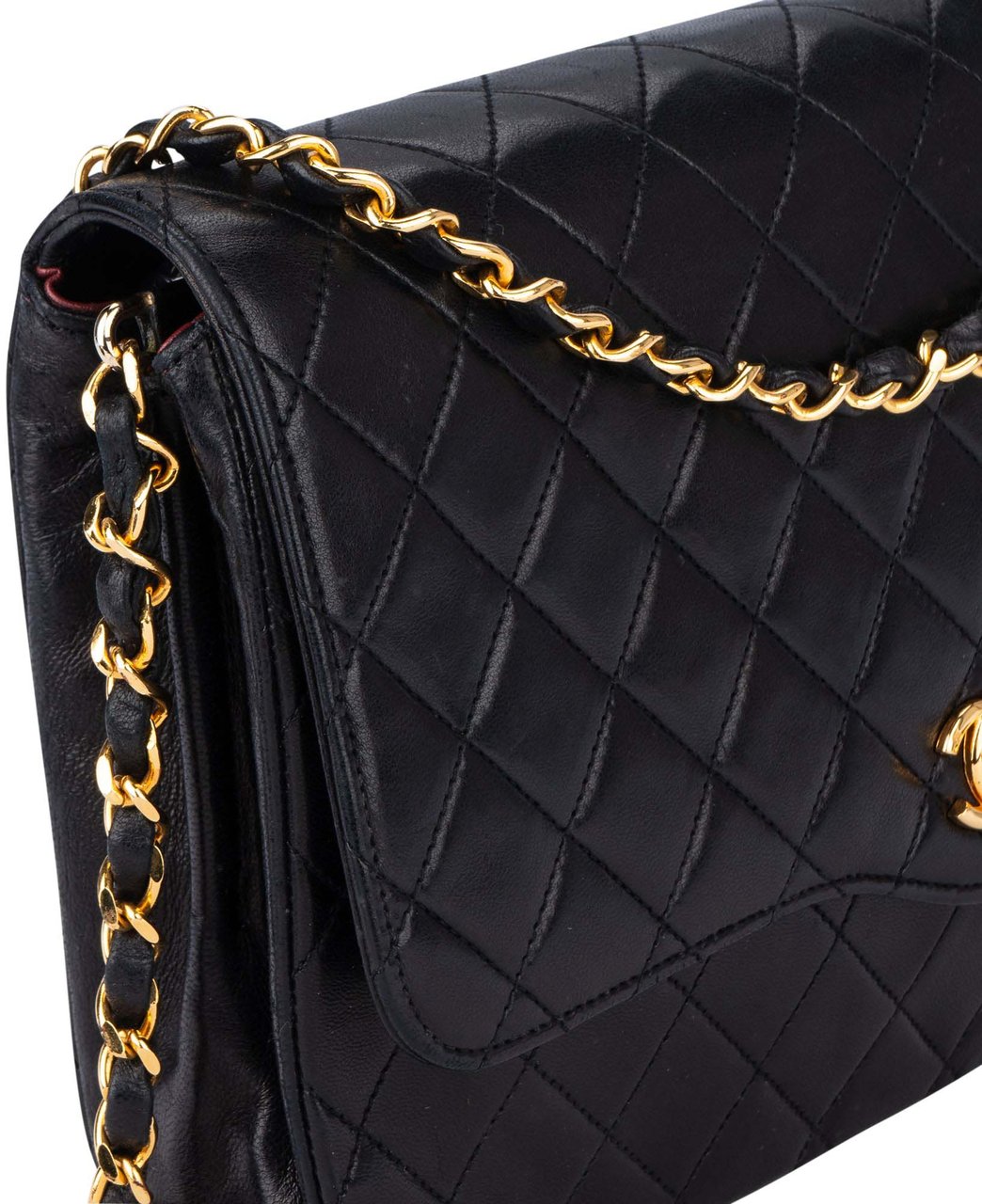 Chanel Chanel Quilted Lambskin 24k Gold Single Flap Crossbody Bag Divers